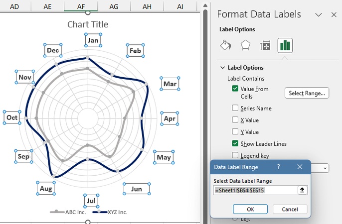 Add and Format Labels