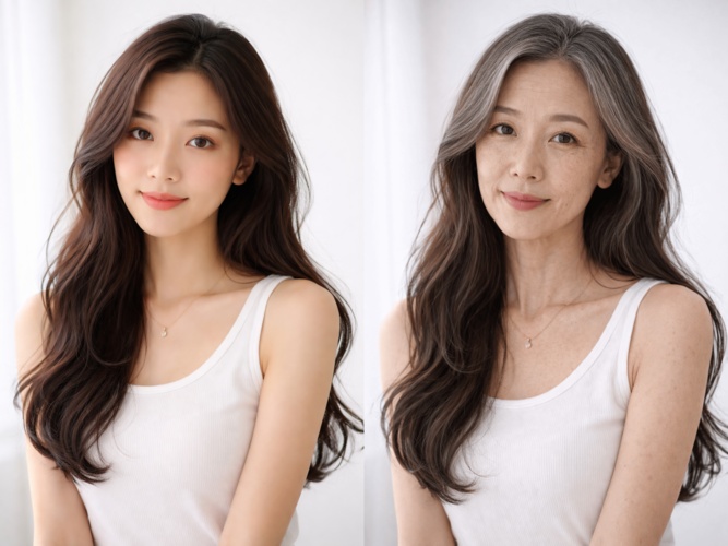 ai aging photo prompt free 3