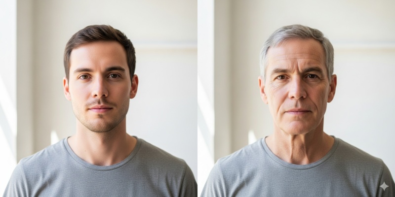 ai aging photo prompt free 4