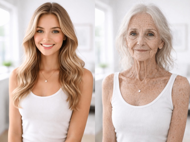 ai aging photo prompt free 5