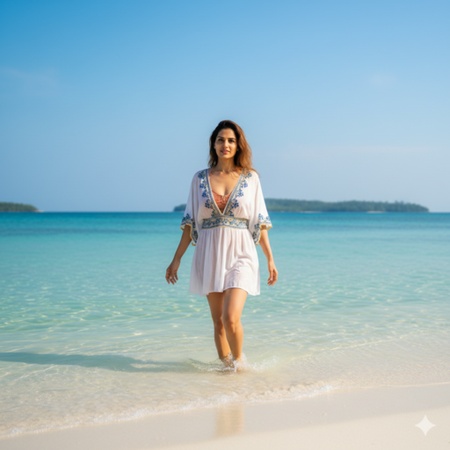 Andaman island bikini water look