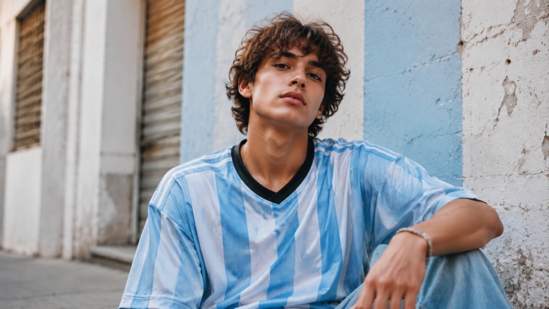 Argentina Jersey Streetwear Prompt