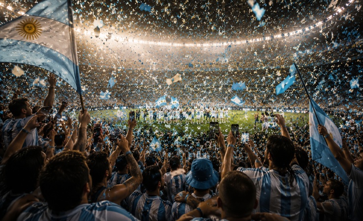 Argentina World Cup Celebration Prompt