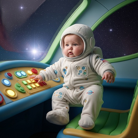baby boy astronaut