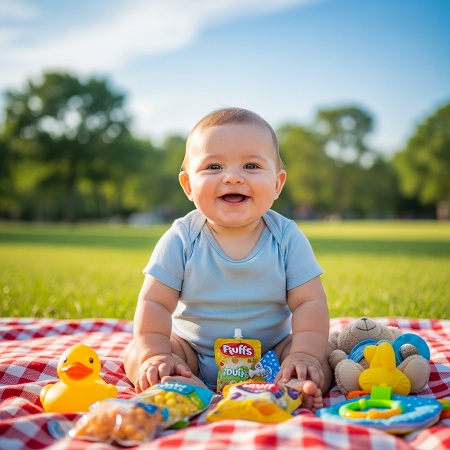 baby boy picnic