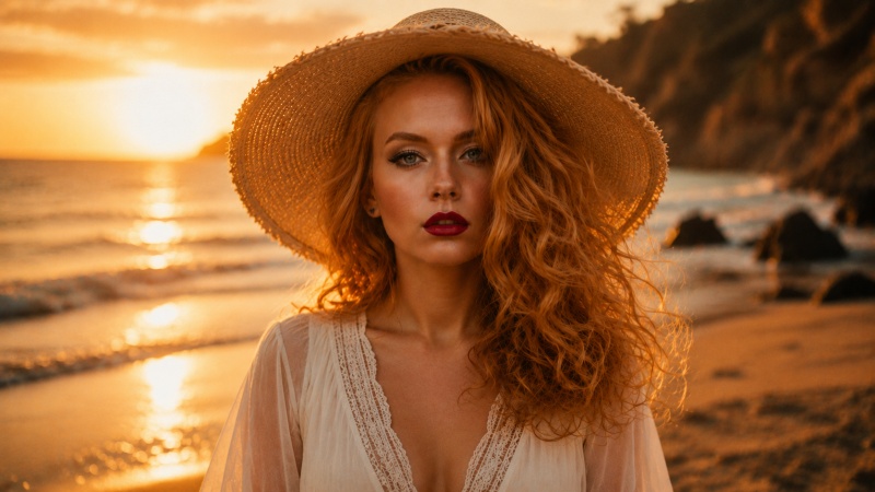 Beach Sunset Movie Still Prompt