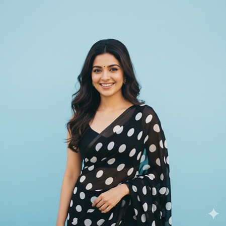 black saree prompt for gemini 11