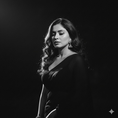 black saree prompt for gemini 9