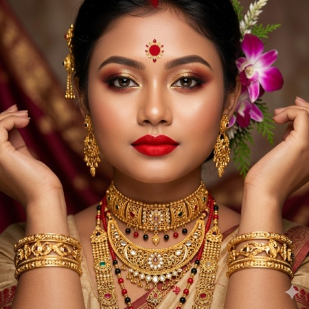 bohag bihu bridal makeup beauty