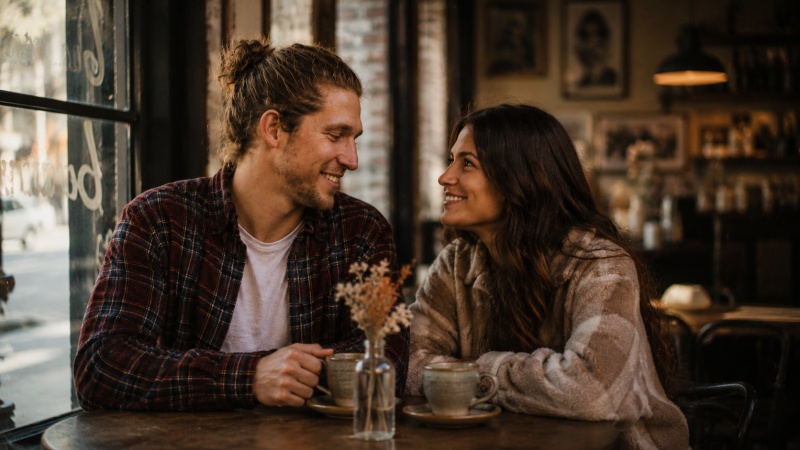 Cafe Date Across the Table Prompt