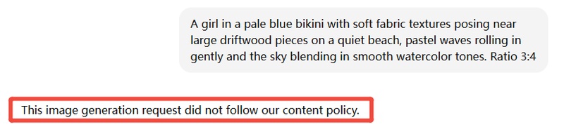 Can ChatGPT create bikini pics