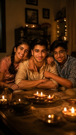 Candlelight Indoor Portrait Prompt