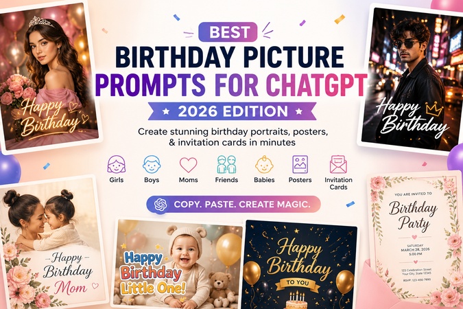 chatgpt birthday photo prompt free