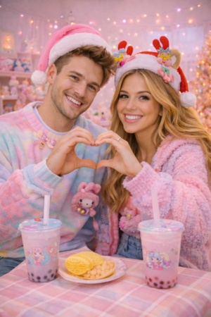 chatgpt christmas couple photo prompt 15