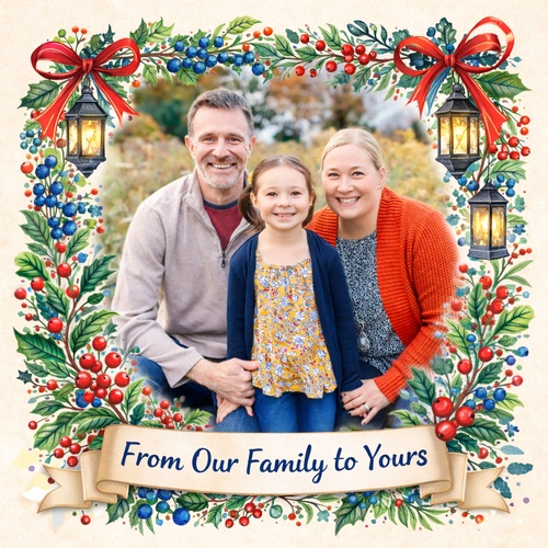 illustrated family border style