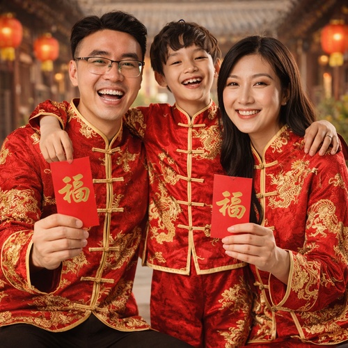 red envelope family happiness