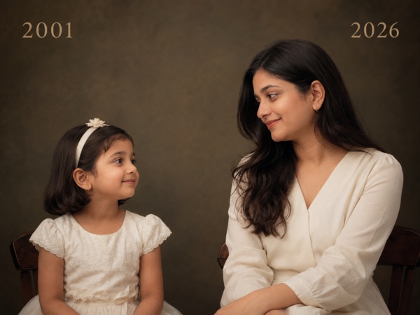 childhood photo and current photo prompt for girls 1