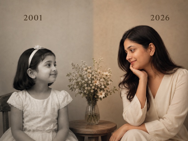 childhood photo and current photo prompt for girls 2