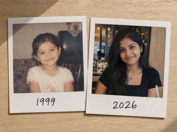 childhood photo and current photo prompt for girls 5