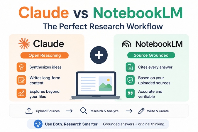 claude vs notebooklm research workflow