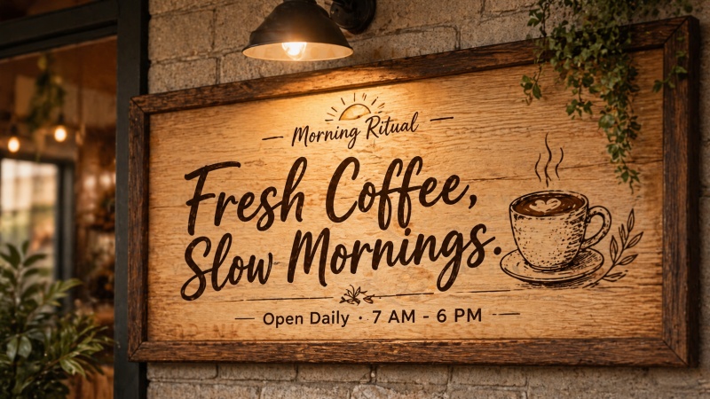 Coffee Shop Sign