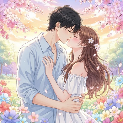 couple kissing prompt for gemini ai 11