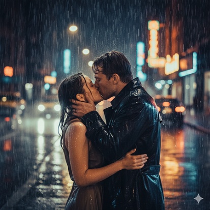 couple kissing prompt for gemini ai 12