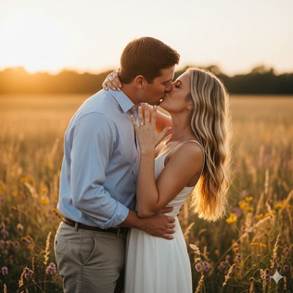 couple kissing prompt for gemini ai 14