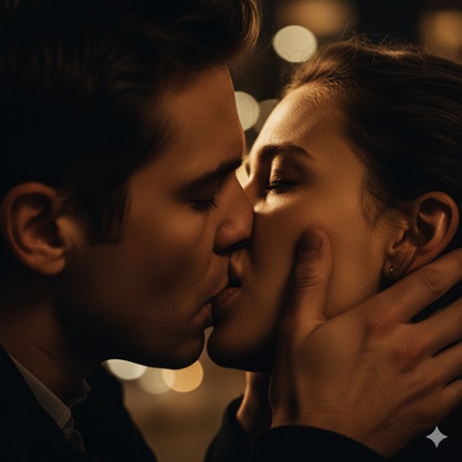 couple kissing prompt for gemini ai 17