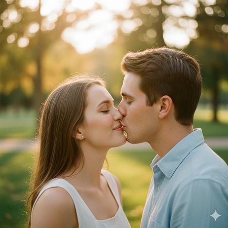 couple kissing prompt for gemini ai 18