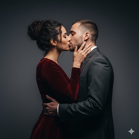 couple kissing prompt for gemini ai 21