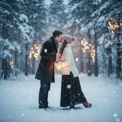 couple kissing prompt for gemini ai 25