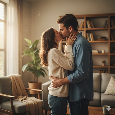 couple kissing prompt for gemini ai 29