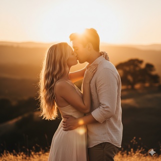 couple kissing prompt for gemini ai 6