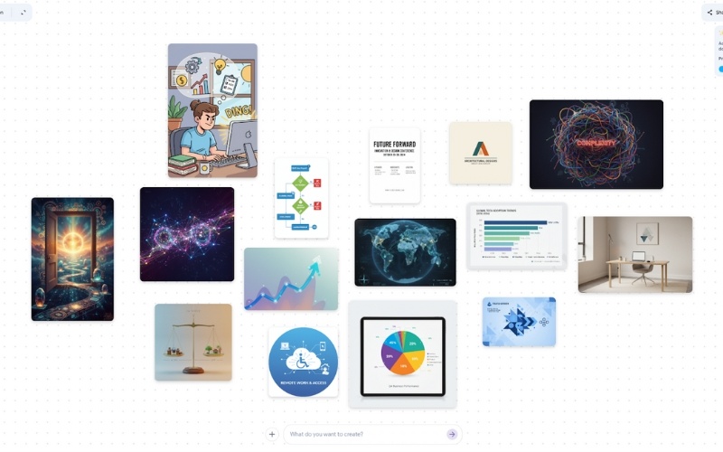 create presentation on google mixboard