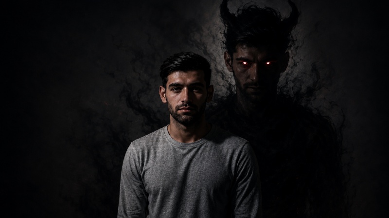 Demon Shadow Transformation Prompt for boy