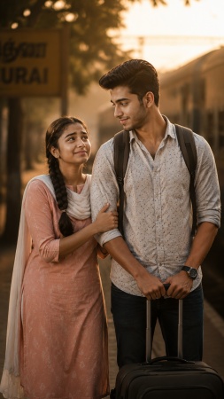 Emotional Farewell Scene Prompt