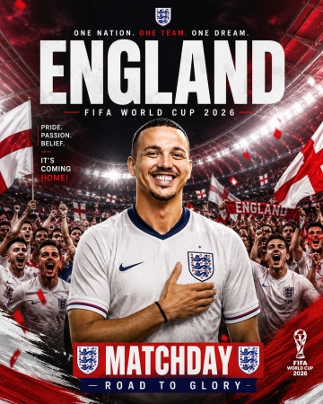 England Matchday Poster Prompt