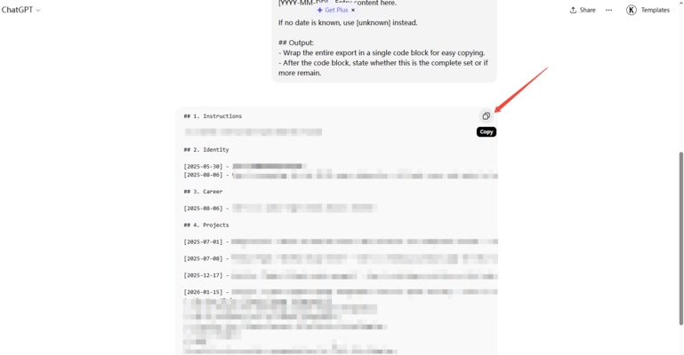 extract data from chatgpt