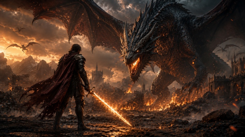 Fantasy Battle Scene