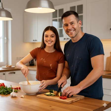 father and daughter prompt for gemini 6