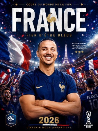 France-Inspired Football Poster Prompt