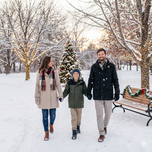 christmas dinner food spread