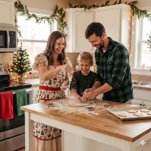 christmas dessert table
