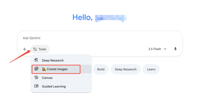 Gemini AI image generator