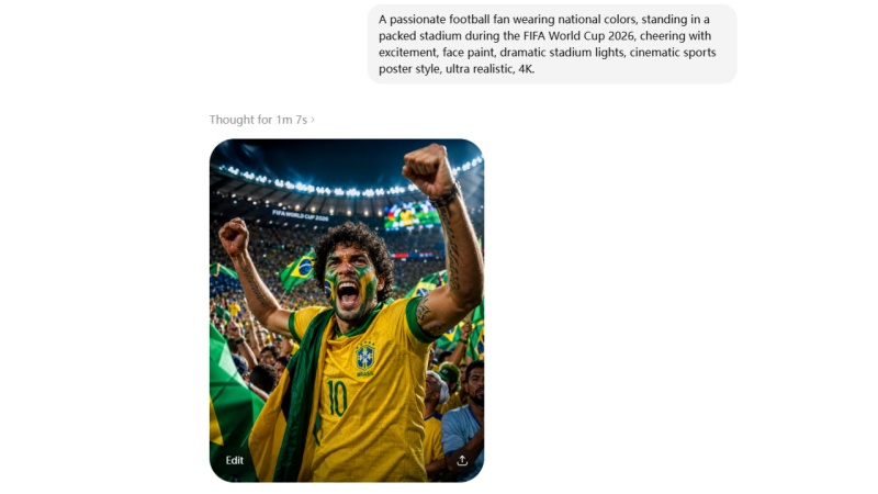 generate a good fifa world cup ai image