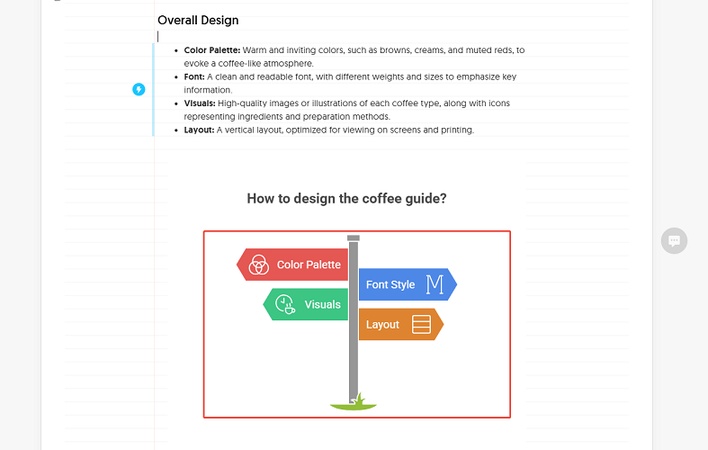 generate from selected content