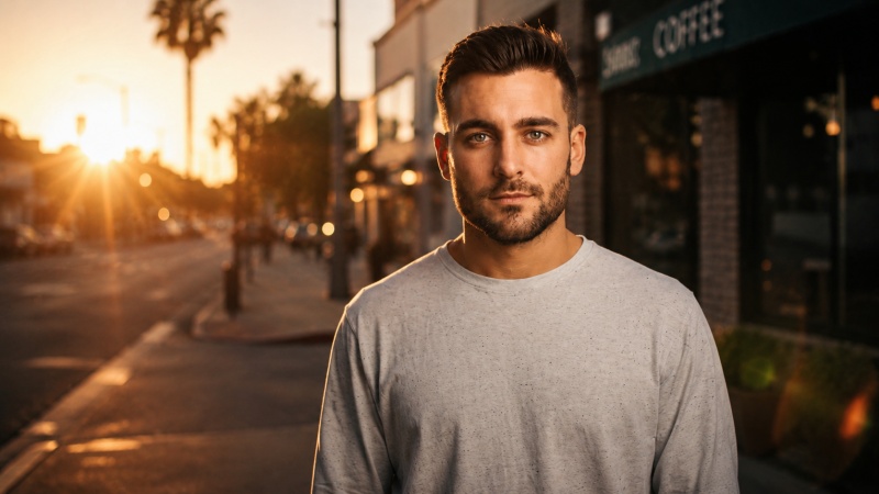 Golden Hour Street Portrait Prompt