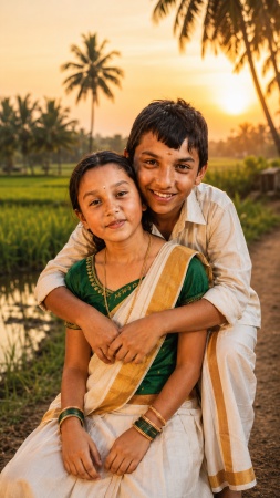 Golden Hour Village Prompt