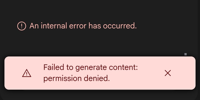 google ai studio permission denied